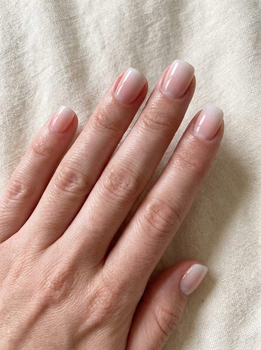 Babyboomer Ombre Square Nails als Babyboomer Nägel Ideen Inspiration 2026